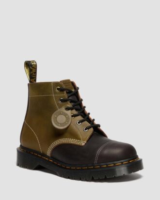 101 Dead Stock Made in England Leder-Schnürstiefel