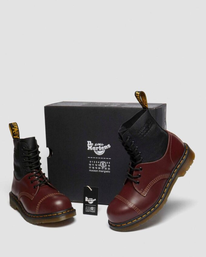 1460 / 1461 MM6 Lederstiefel mit Stahlkappe