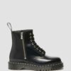 1460 Bex Smooth Leather-Schnürstiefel mit Reißverschluss 1460 Bex Smooth Leather-Schnürstiefel mit Reißverschluss