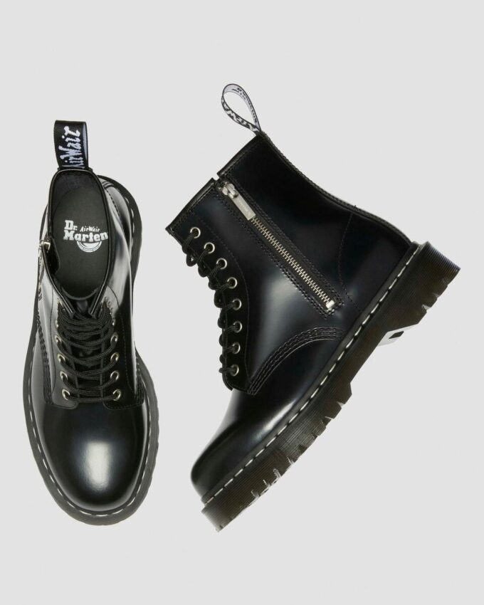 1460 Bex Smooth Leather-Schnürstiefel mit Reißverschluss 1460 Bex Smooth Leather-Schnürstiefel mit Reißverschluss