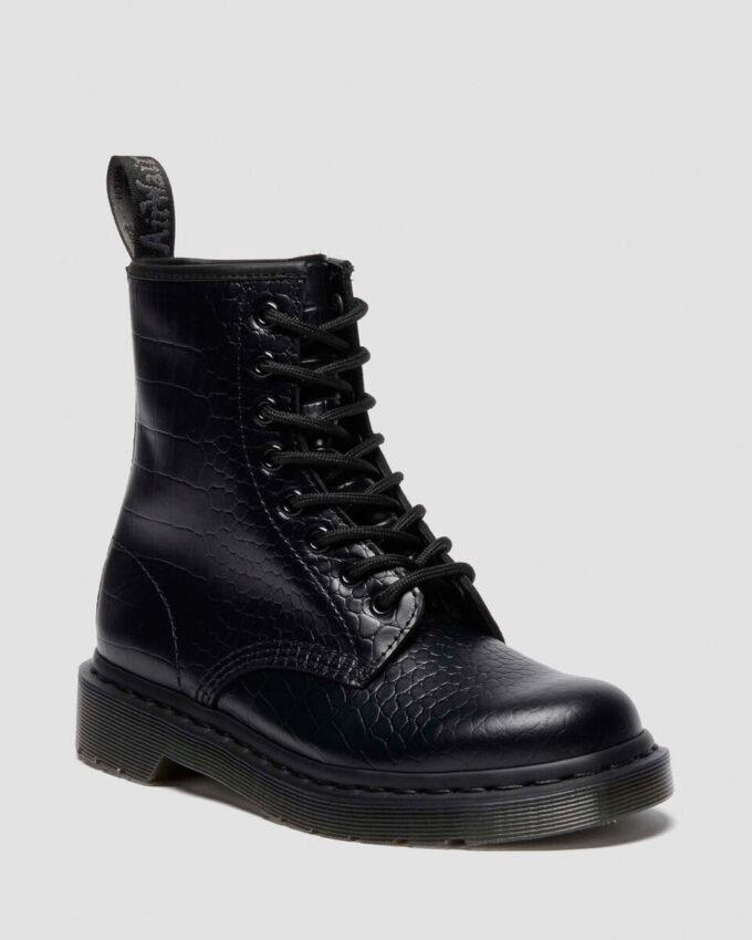 1460 CROCO Stiefel aus Leder mit Krokodilprägung 1460 CROCO Stiefel aus Leder mit Krokodilprägung