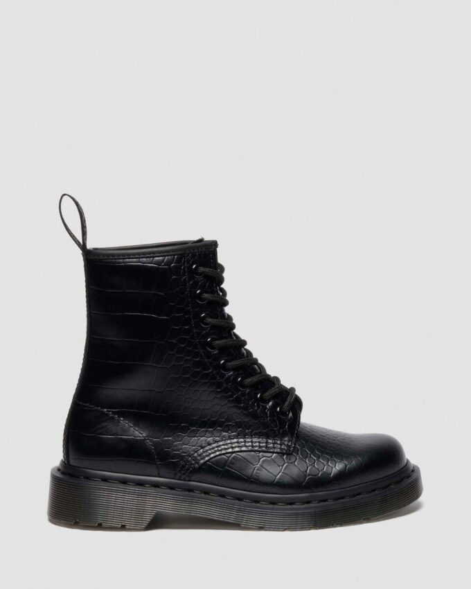 1460 CROCO Stiefel aus Leder mit Krokodilprägung 1460 CROCO Stiefel aus Leder mit Krokodilprägung