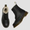 1460 Damen-Schnürstiefel mit Kunstfellfutter