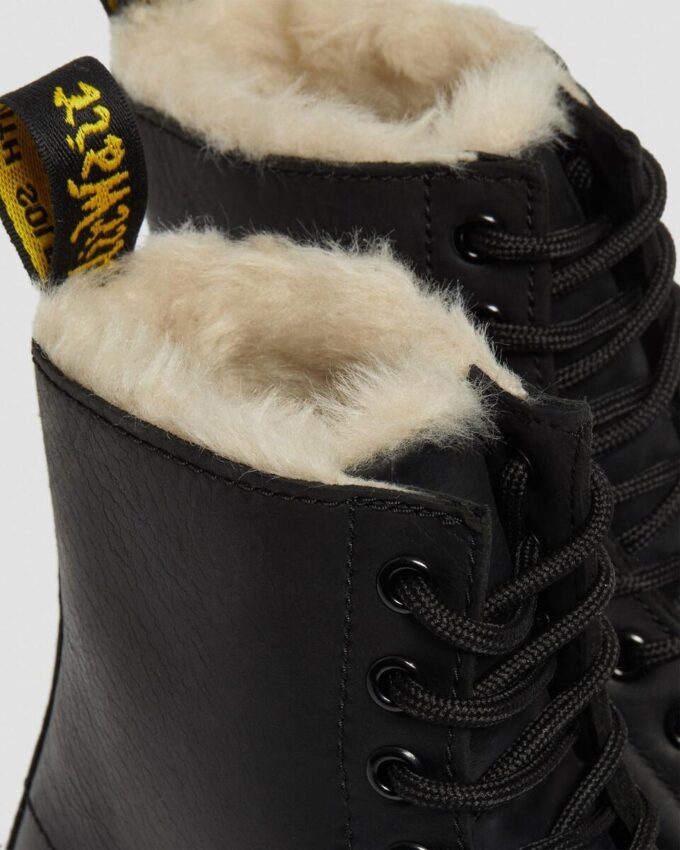 1460 Damen-Schnürstiefel mit Kunstfellfutter