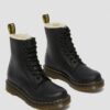 1460 Damen-Schnürstiefel mit Kunstfellfutter