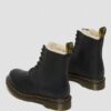 1460 Damen-Schnürstiefel mit Kunstfellfutter