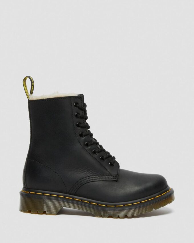 1460 Damen-Schnürstiefel mit Kunstfellfutter