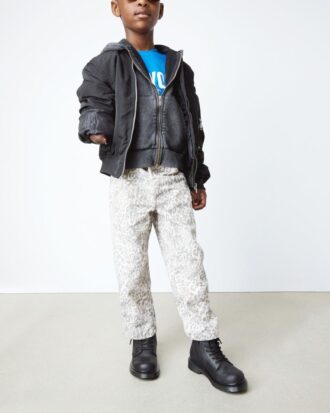 1460 Junior Stiefel mit Kunstfellfutter