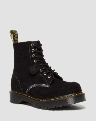 1460 Made in England Emboss Suede Schnürstiefel
