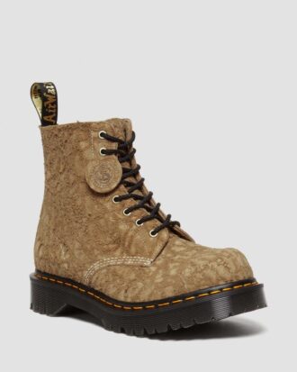 1460 Made in England Emboss Suede Schnürstiefel