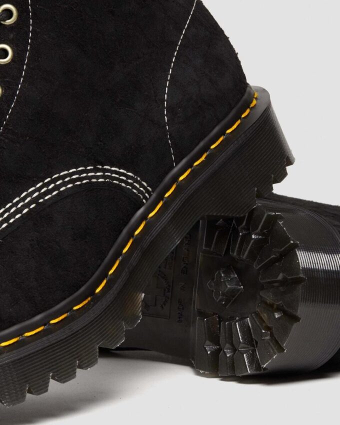 1460 Made in England Emboss Suede Schnürstiefel