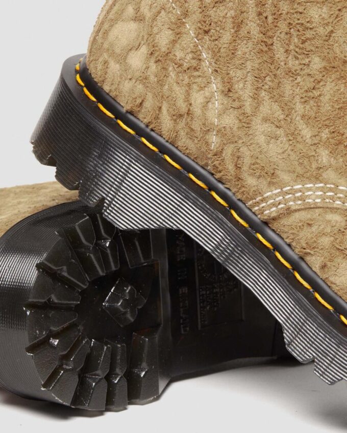 1460 Made in England Emboss Suede Schnürstiefel