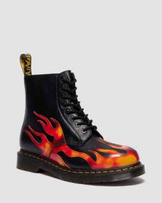 1460 Pascal FLAME Arcadia Rub Off Lederstiefel