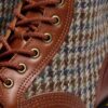 1460 Pascal Hergestellt in England Harris Tweed und Lederstiefel 1460 Pascal Hergestellt in England Harris Tweed und Lederstiefel