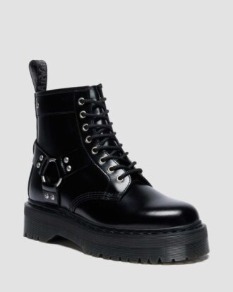 1460 Quad Harness Leder-Platform-Boots