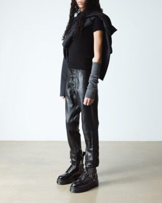 1460 Quad Harness Leder-Platform-Boots