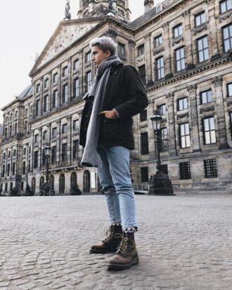 1460 Schnürstiefel aus Crazy Horse-Leder