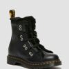 1460 Schnürstiefel aus Leder mit Kunstfellfutter