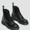 1460 Schnürstiefel aus Smooth Leather mit weißen Nähten 1460 Schnürstiefel aus Smooth Leather mit weißen Nähten