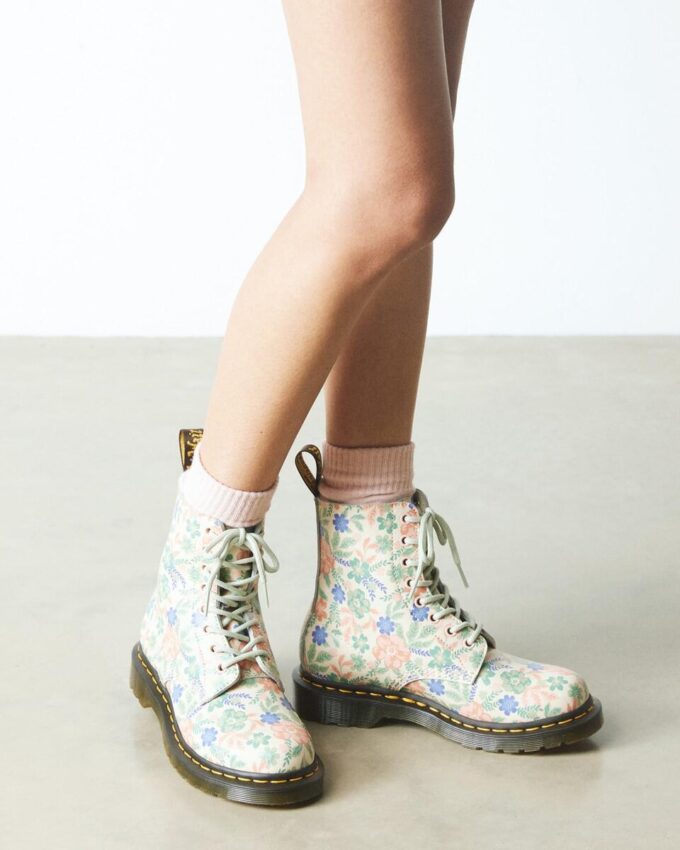 1460 Vonda Floral Reclaimed Leather Boots 1460 Vonda Floral Reclaimed Leather Boots
