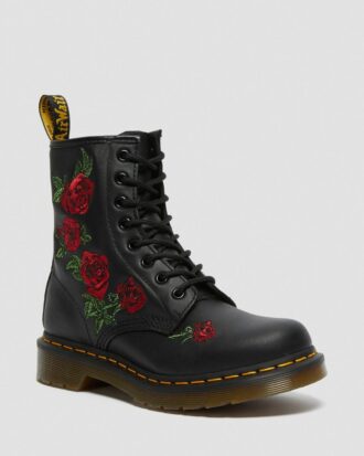 1460 Vonda Schnürstiefel aus Leder mit Blumenmuster 1460 Vonda Schnürstiefel aus Leder mit Blumenmuster