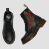 1460 Vonda Schnürstiefel aus Leder mit Blumenmuster