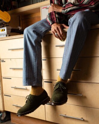 1461 Made in England Buck Wildleder-Oxford-Schuhe