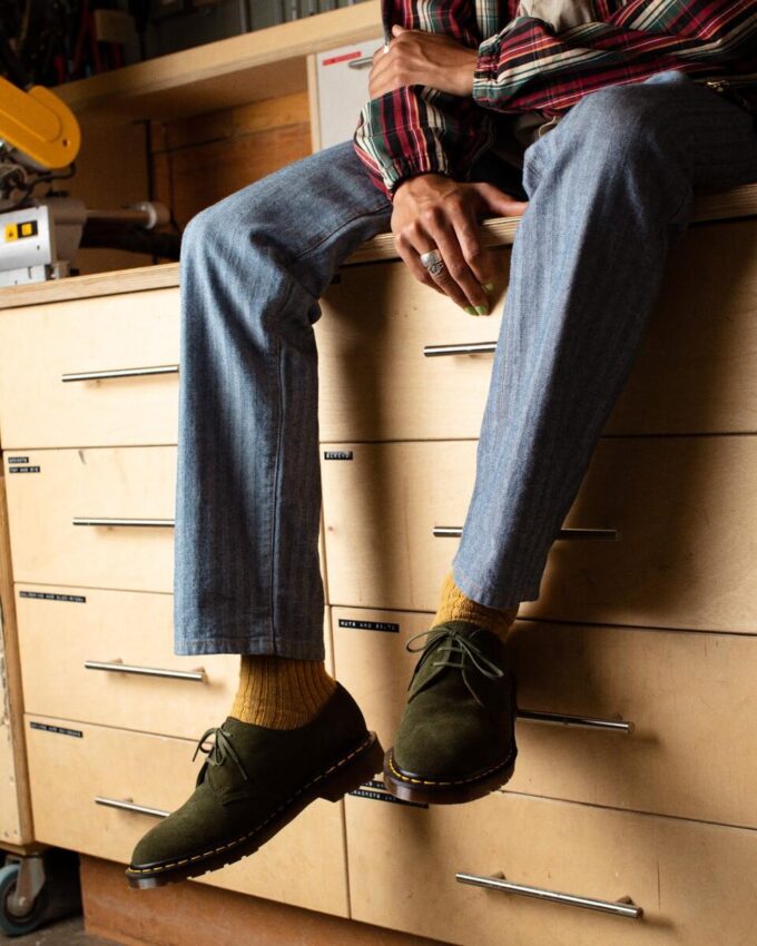 1461 Made in England Buck Wildleder-Oxford-Schuhe 1461 Made in England Buck Wildleder-Oxford-Schuhe