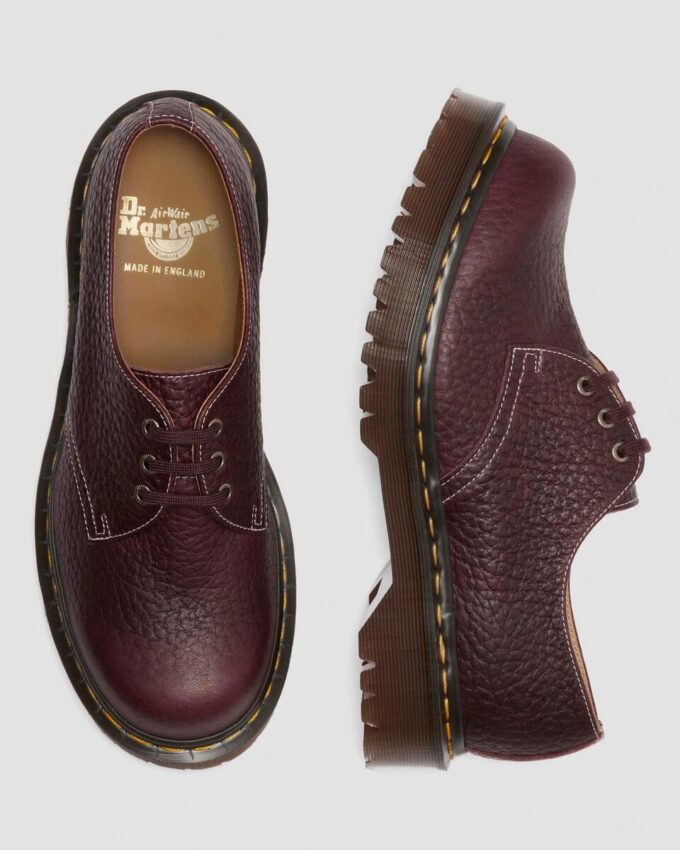1461 Made in England Soft Boa Embossed Leather Bump Toe Shoes