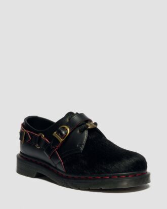 1461 YEAR OF THE HORSE Schnürschuhe aus glattem Leder mit Haar