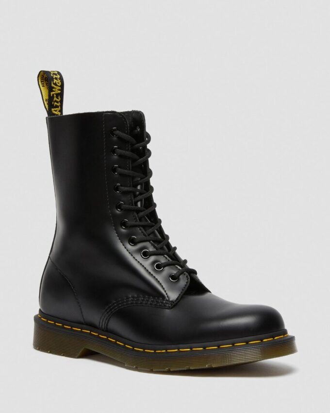 1490 Smooth Leather-Stiefel in mittlerer Wadenlänge