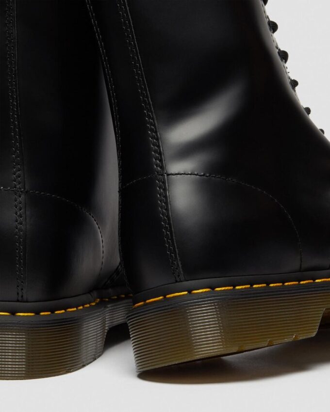 1490 Smooth Leather-Stiefel in mittlerer Wadenlänge
