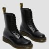1490 Smooth Leather-Stiefel in mittlerer Wadenlänge