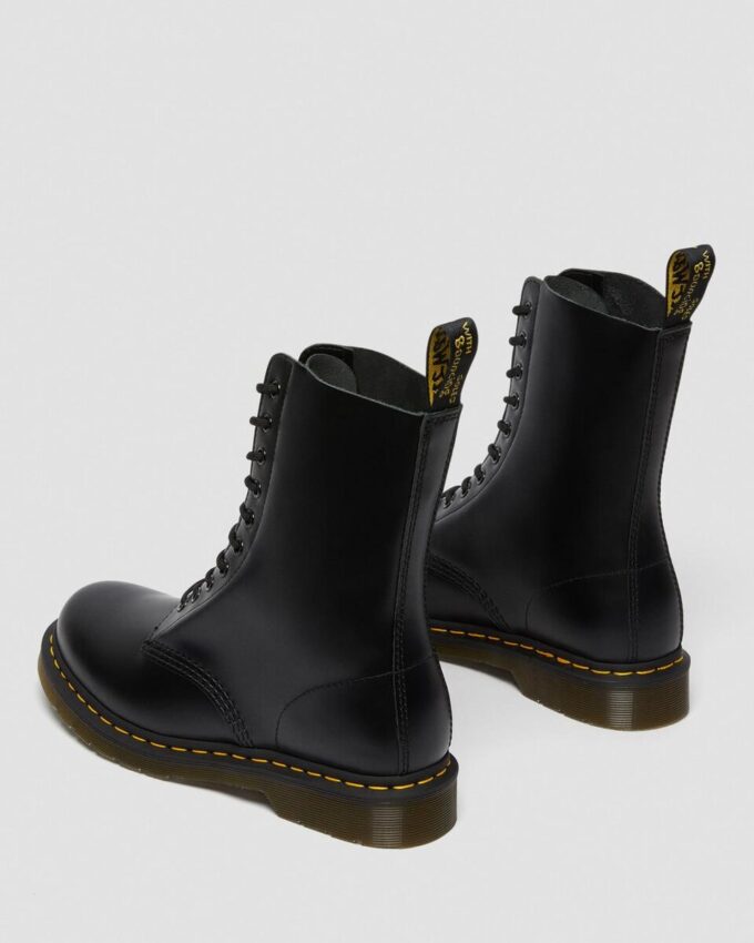 1490 Smooth Leather-Stiefel in mittlerer Wadenlänge