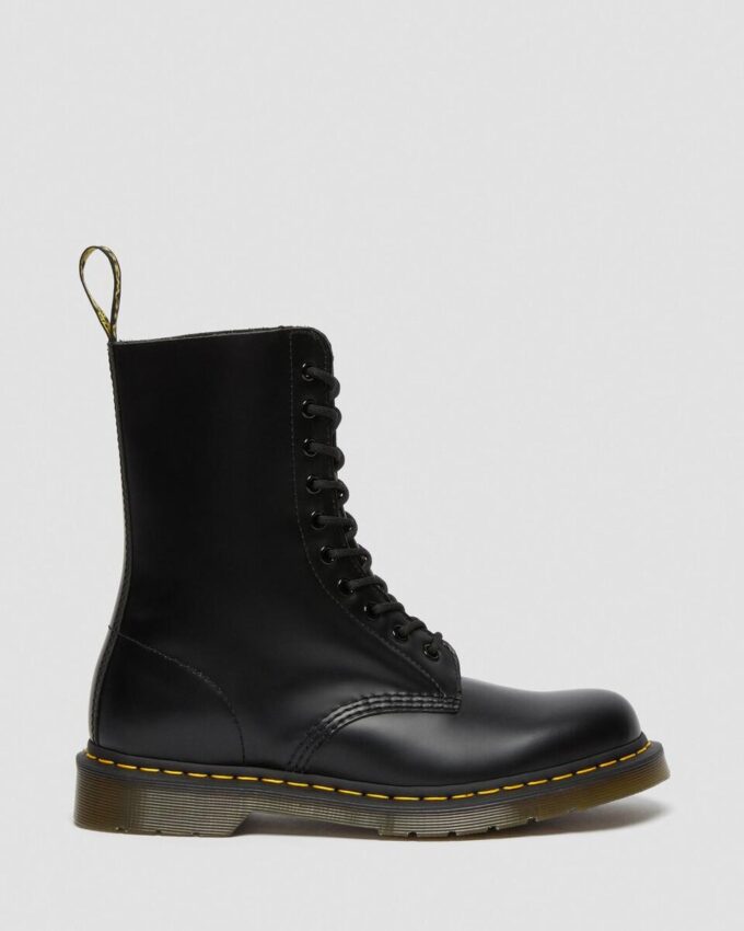 1490 Smooth Leather-Stiefel in mittlerer Wadenlänge