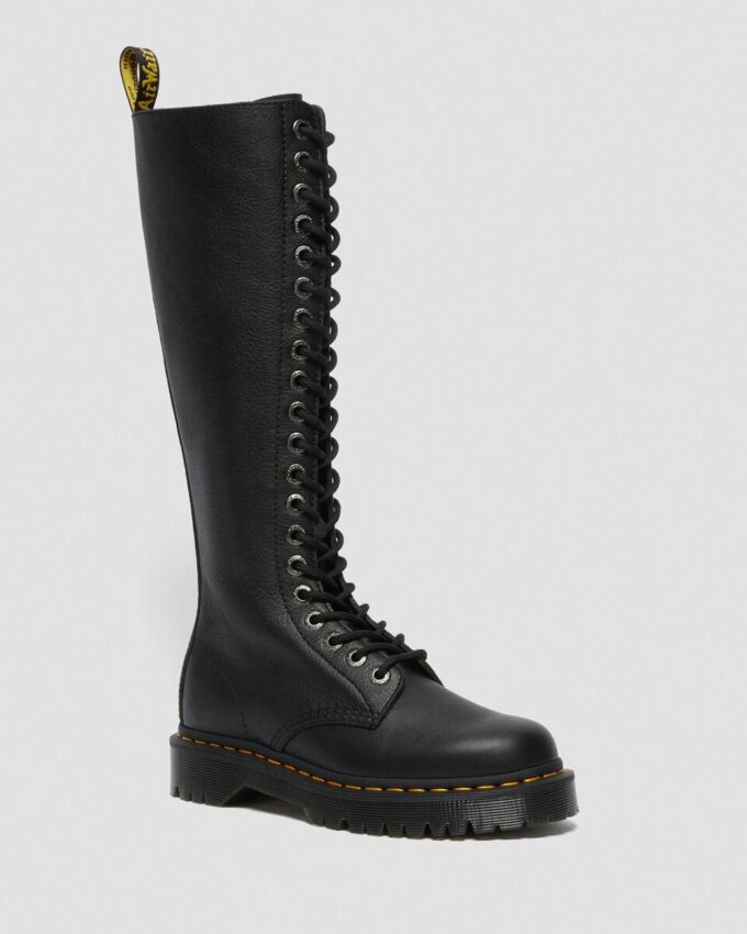 1B60 Bex Pisa Leder-Kniehohe Stiefel