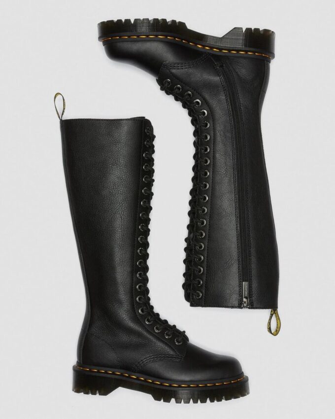 1B60 Bex Pisa Leder-Kniehohe Stiefel