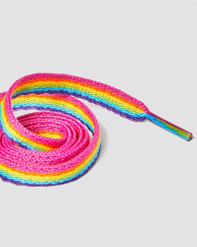 26 Zoll flache Regenbogen-Schnürsenkel (3 Ösen) 26 Zoll flache Regenbogen-Schnürsenkel (3 Ösen)