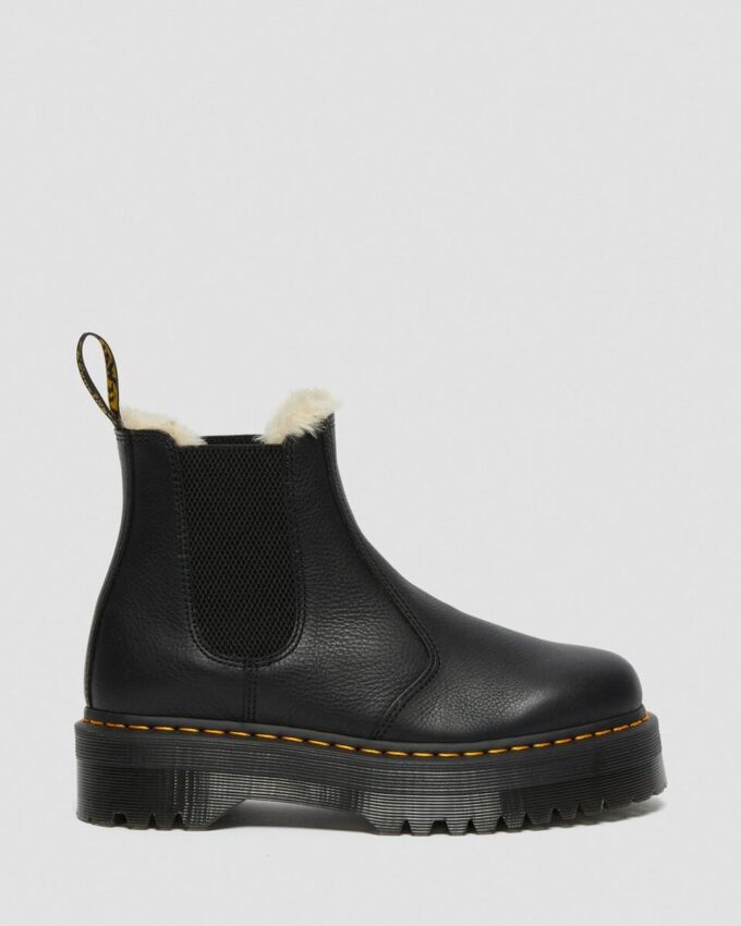 2976 Chelsea Boot mit Kunstfellfutter und Platform 2976 Chelsea Boot mit Kunstfellfutter und Platform