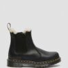 2976 Damen Damen Chelsea-Stiefel mit Kunstfellfutter