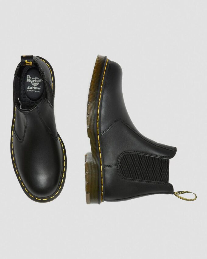 2976 Rutschfeste Chelsea-Stiefel aus Leder