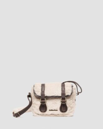 7-ZOLL-TASCHE Tasche aus Leder und Kunstfell