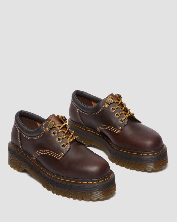 8053 Arc Crazy Horse Leder-Platform-Schuhe