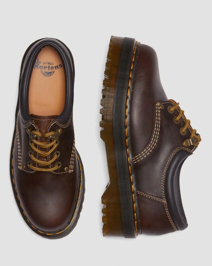 8053 Arc Crazy Horse Leder-Platform-Schuhe