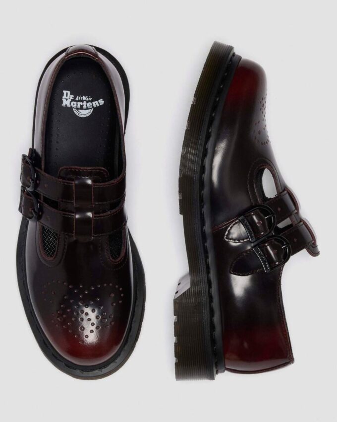 8065 Arcadia Rub Off Leder Mary Jane Schuhe 8065 Arcadia Rub Off Leder Mary Jane Schuhe
