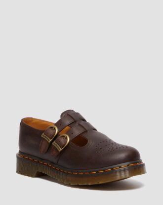 8065 Mary Jane-Schuhe aus Crazy Horse-Leder