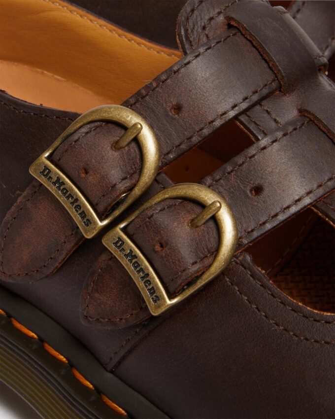 8065 Mary Jane-Schuhe aus Crazy Horse-Leder 8065 Mary Jane-Schuhe aus Crazy Horse-Leder