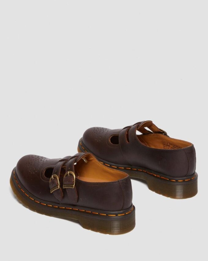8065 Mary Jane-Schuhe aus Crazy Horse-Leder 8065 Mary Jane-Schuhe aus Crazy Horse-Leder