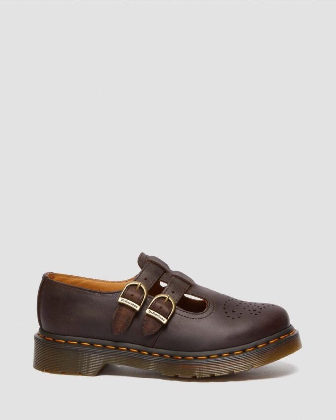 8065 Mary Jane-Schuhe aus Crazy Horse-Leder 8065 Mary Jane-Schuhe aus Crazy Horse-Leder