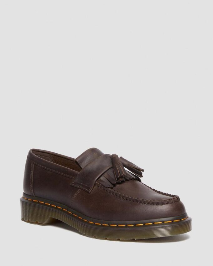 Adrian Crazy Horse Leder-Tassel-Loafer Adrian Crazy Horse Leder-Tassel-Loafer